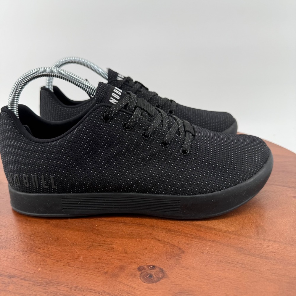 NOBULL Outwork SuperFabric Trainer Black White Low Top  Shoes Men 7/Women 8.5‎